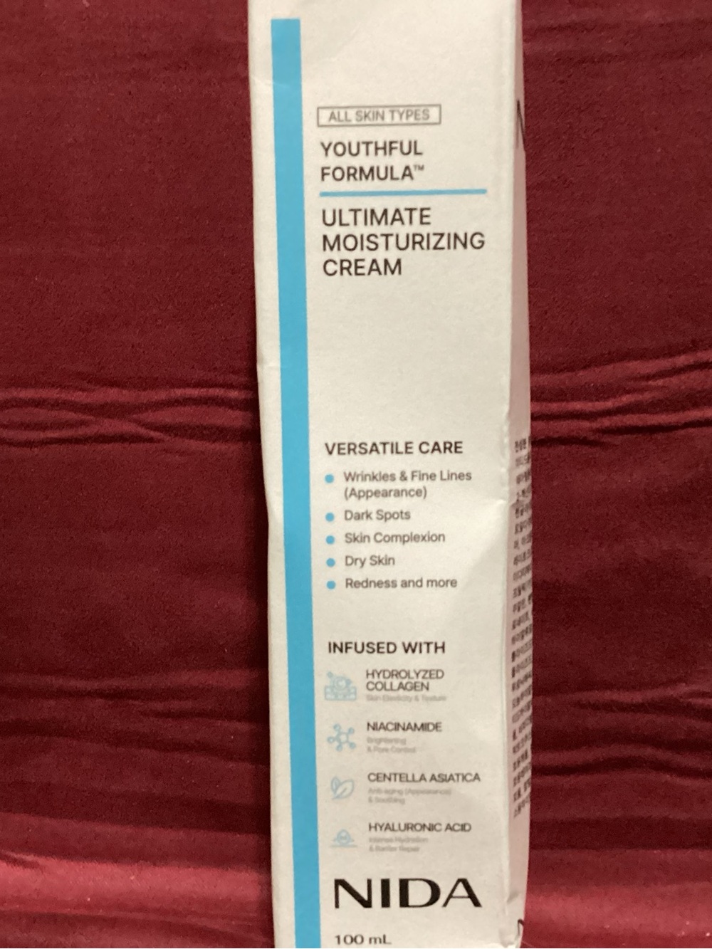nida youthful formula ultimate moisturizing cream 3.38 pz